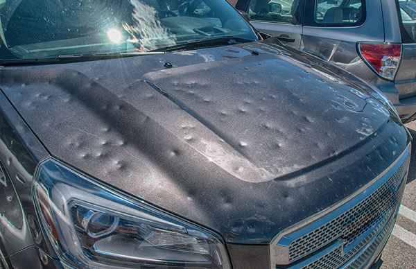dented car hail damage